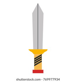 warrior sword isolated icon