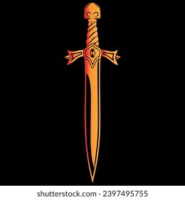 warrior sword logo design file