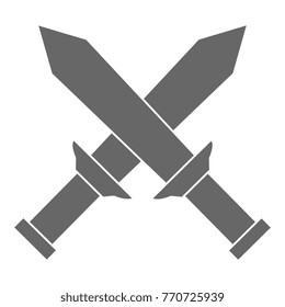 warrior swords isolated icon