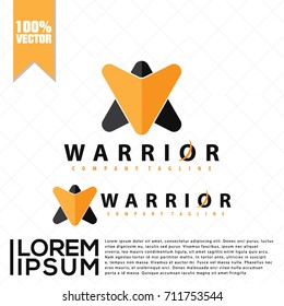 Warrior Symbol Logo Vector