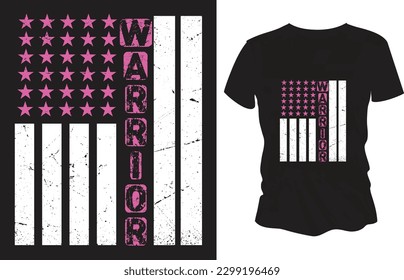 Warrior T Shirt Design Usa army vector template