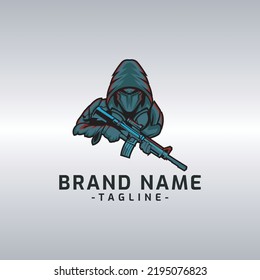 Warrior, Template logo design, Template mascot design
