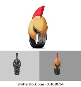 Warrior Tire Strong Logo Icon Symbol Vector