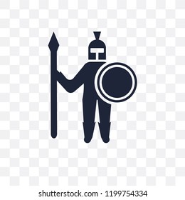 Warrior transparent icon. Warrior symbol design from Fairy tale collection. Simple element vector illustration on transparent background.