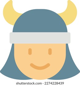 warrior Vector illustration on a transparent background. Premium quality symbols. Line Color icons for concept and graphic design.
