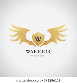 warrior wing logo template