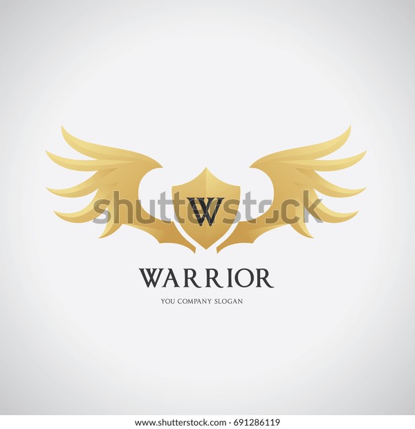 warrior wing logo\
template