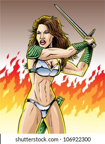 Warrior woman
