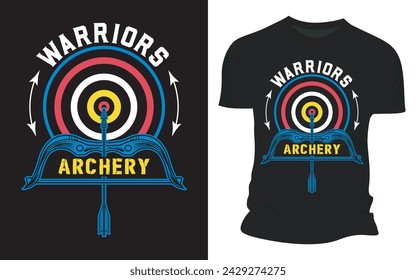 Warriors Archery - Diseño gráfico vectorial de camisetas