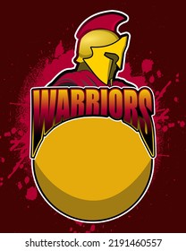 warriors logo design idea. logo for sports or e-sports team