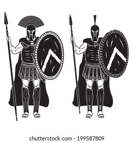 Warriors series - Spartan warriors vector