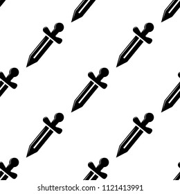 warrior's sword icon. Element of Fight icons for mobile concept and web apps. Pattern repeat seamless warrior's sword icon can be used for web and mobile apps on white background