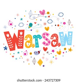 Warsaw typography lettering design