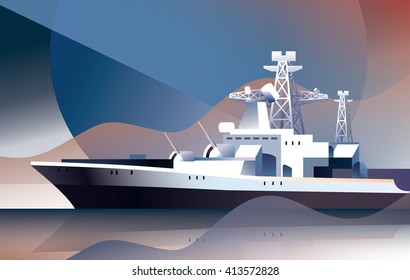 warship