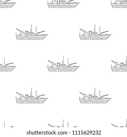 warship icon. Element of army icon for mobile concept and web apps. Pattern repeat seamless warship icon. Can be used for web and mobile. Premium icon on white background