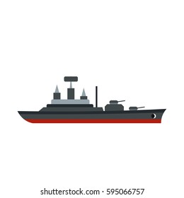 Warship Icon Isolated On White Background Stock Vector (Royalty Free ...