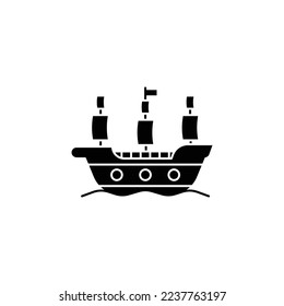 The warship icon is suitable for your web, apk or project with a medieval war theme