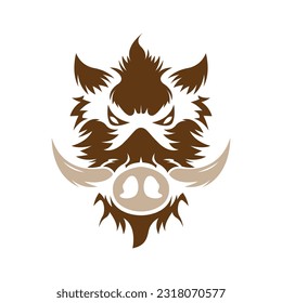 Warthog icon logo design illustration