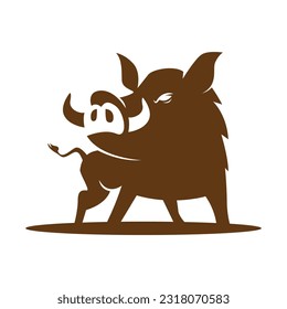 Warthog icon logo design illustration