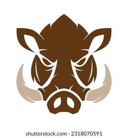 Warthog icon logo design illustration