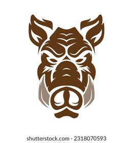 Warthog icon logo design illustration