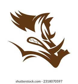 Warthog icon logo design illustration