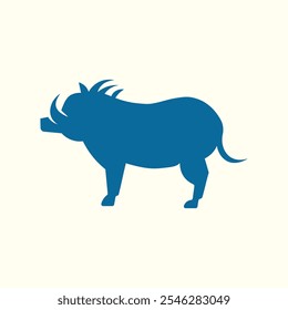 Obra de arte de moda Warthog impresionante Ilustración vectorial abstracta colorido aplicado design.eps