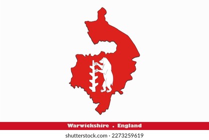 Warwickshire County of England Flag