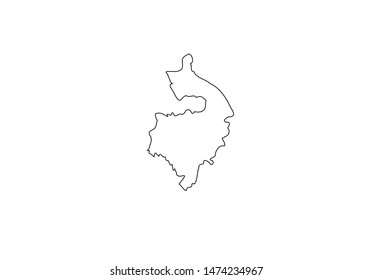 Warwickshire outline map England region United Kingdom country state