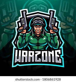 Warzone Esport Mascot Logo Design