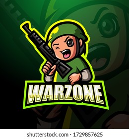 Warzone Mascot Esport Logo Design