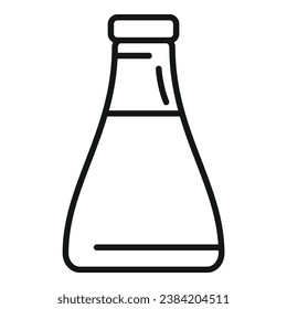 Wasabi flask liquid icon outline vector. Japanese asian sushi healthy. Dinner eating farm root