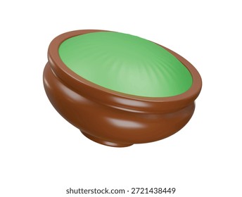 Icono de wasabi Ilustración 3D Render