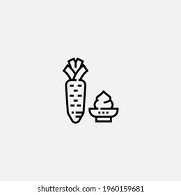Wasabi icon sign vector,Symbol, logo illustration for web and mobile