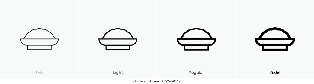 wasabi icon. Thin, Light Regular And Bold style design isolated on white background