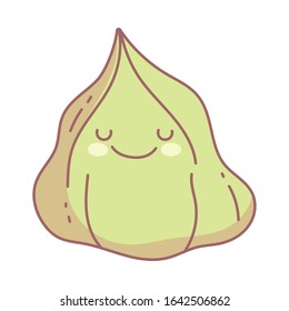 wasabi menu restaurant cartoon food cute vector illustration