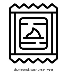 Wasabi pack icon. Outline Wasabi pack vector icon for web design isolated on white background