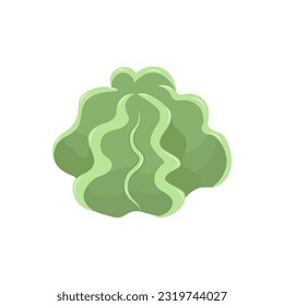Wasabi paste flat vector cartoon isolated on a white background.