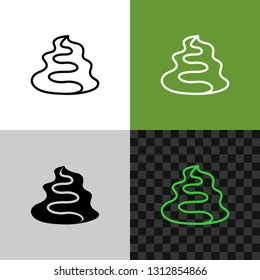 Wasabi paste sauce line icon. Japanese hot spice bunch symbol. Editable outline width.