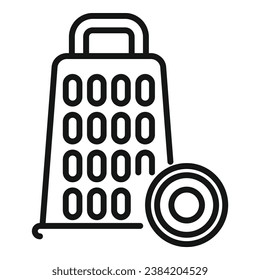 Wasabi plant razor icon outline vector. Spicy cooking sushi food. Stem vegetable plate