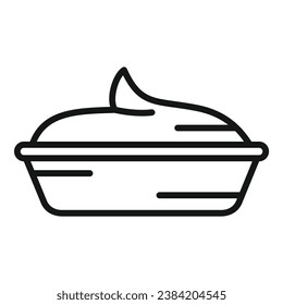 Wasabi pot icon outline vector. Seasoning spicy herb ingredient. Sushi japan food