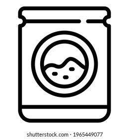 Wasabi powder icon. Outline Wasabi powder vector icon for web design isolated on white background