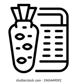 Wasabi root icon. Outline Wasabi root vector icon for web design isolated on white background