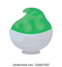 wasabi sauce japanese food icon isolated