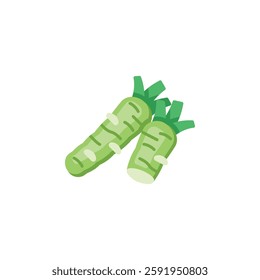 wasabi vector icon. Vegetable icon flat style. perfect use for logo, presentation, website, and more. modern icon design color style