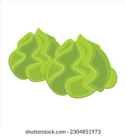 Wasabi Vector Illustration isolated on white background