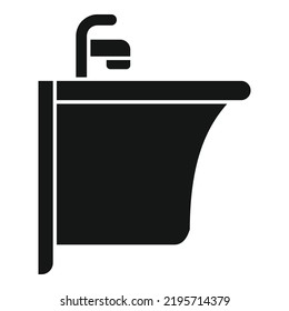 Wash basin icon simple vector. Toilet wc. Public door