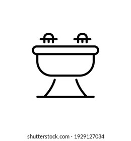 Wash Basin icon in vector. Logotype