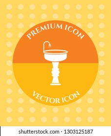 Wash Basin Icon for Web. Application, Software & Graphic Design.
