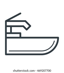 Wash Basin Vector Icon